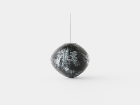Melt Ceiling Lamp Chrome 50 3D Model