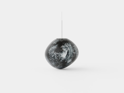 Melt Ceiling Lamp Chrome 50 3D Модель