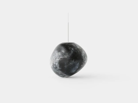 Melt Ceiling Lamp Chrome 50 3D Model