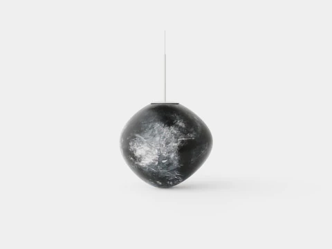 Melt Ceiling Lamp Chrome 50 3D Model