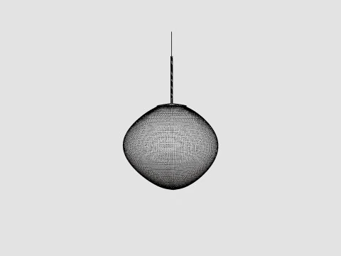 Melt Ceiling Lamp Chrome 50 3D Model