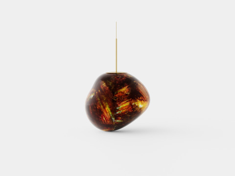 Melt Ceiling Lamp Gold 50 3D Model