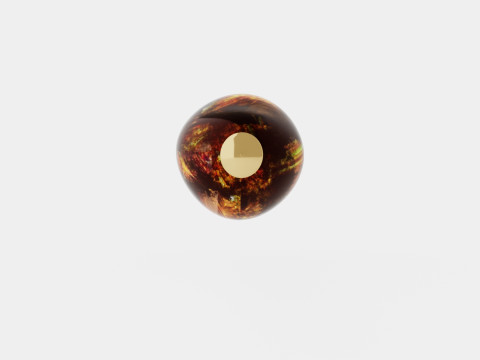 Melt Ceiling Lamp Gold 50 3D Model