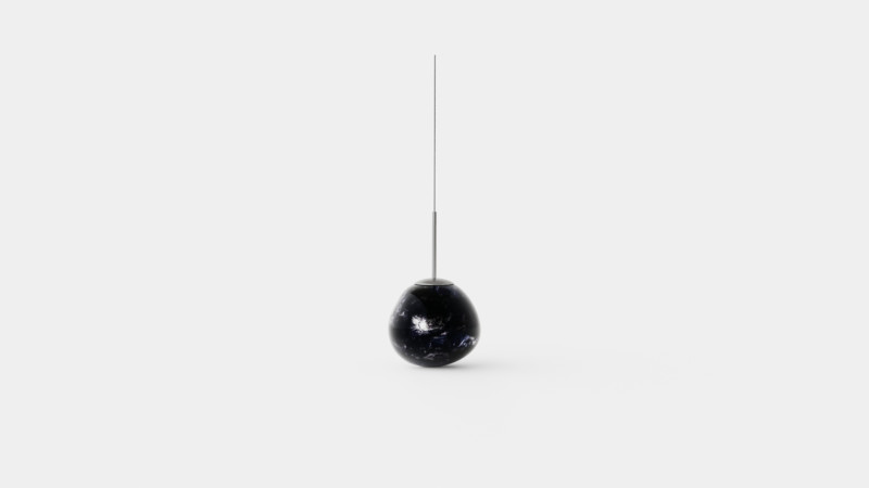 Melt Ceiling Lamp Mini Smoke LED 3D Модель .c4d .max .obj .3ds .fbx .stl .blend
