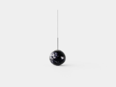 Melt Ceiling Lamp Mini Smoke LED 3D Модель