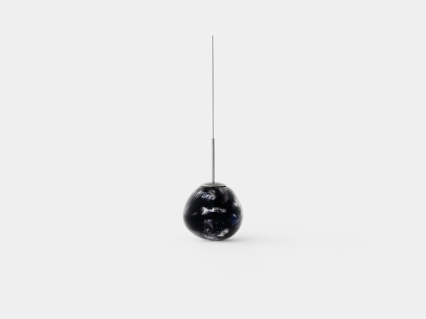 Melt Ceiling Lamp Mini Smoke LED 3D Модель