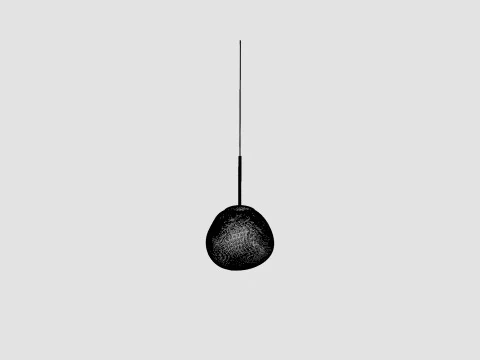Melt Ceiling Lamp Mini Smoke LED 3D Model