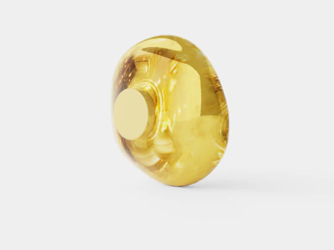 メルトゴールドウォールランプ 3Dモデル