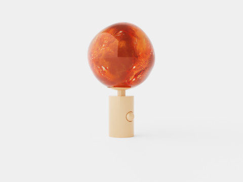 Melt Table Lamp Copper 3D-Modell