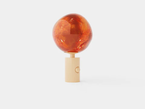 Melt Table Lamp Copper 3D Model