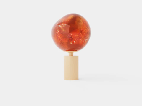 Melt Table Lamp Copper 3D Model