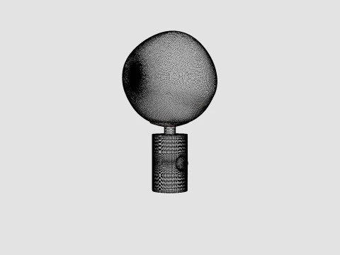 Melt Table Lamp Copper 3D Model