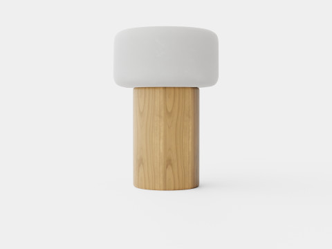Oscar Ash Large Lamp Model 3D