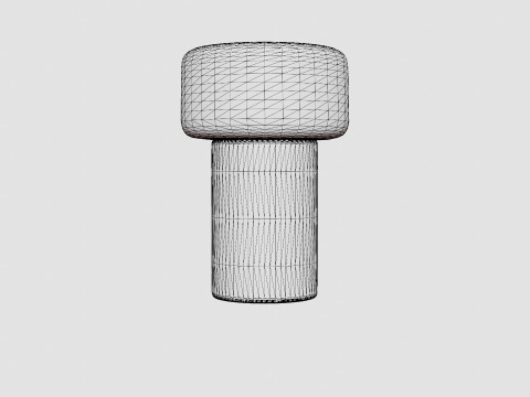 Oscar Ash Large Lamp Model 3D