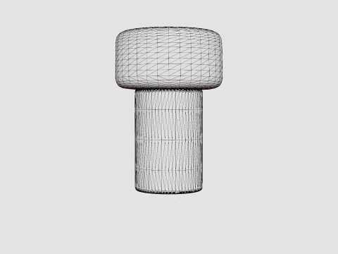 Oscar Ash Large Lamp 3D Model