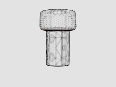 Oscar Ash Large Lamp Model 3D