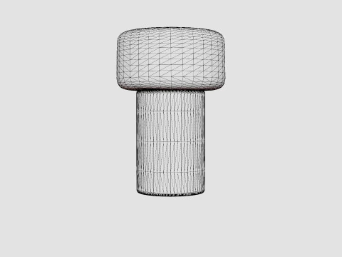Oscar Ash Large Lamp 3D Model