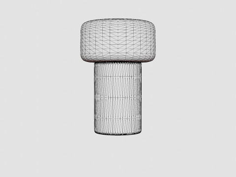 Oscar Ash Large Lamp Model 3D