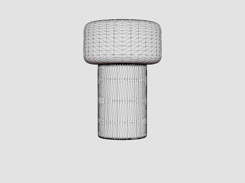 Oscar Ash Large Lamp 3D Model