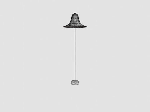 Pantop Floor 45 Grey EU Lamp 3D-Modell