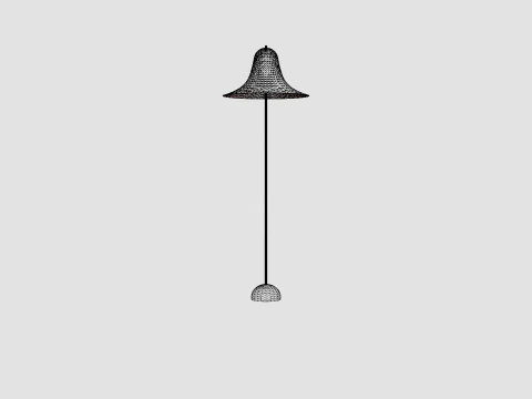 Pantop Floor 45 Grey EU Lamp 3D Model