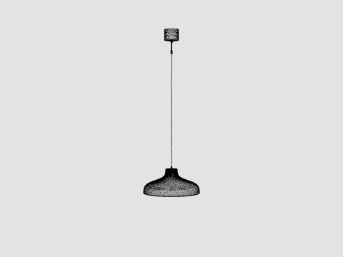 Pelle Pendant Black Lamp 3D Модель