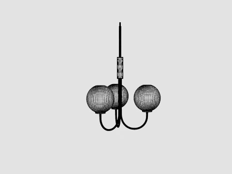 Pendant Balloon Lamp 3D Model