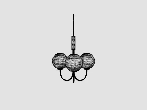 Pendant Balloon Lamp 3D Model