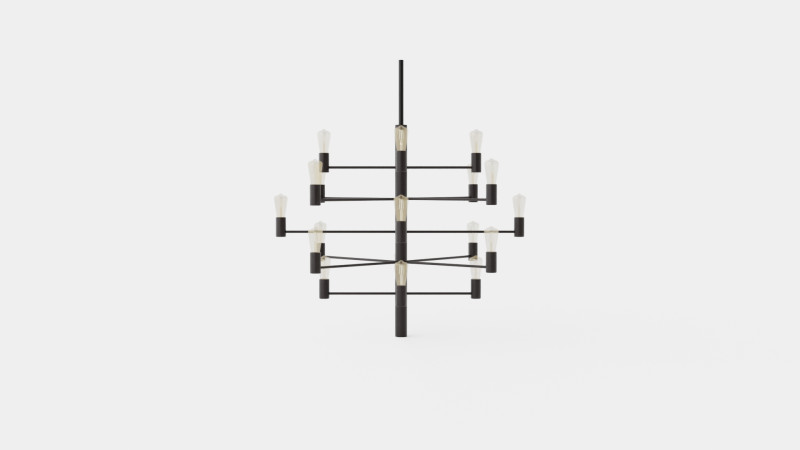 Pendant Manola Lamp 3D Model .c4d .max .obj .3ds .fbx .stl .blend