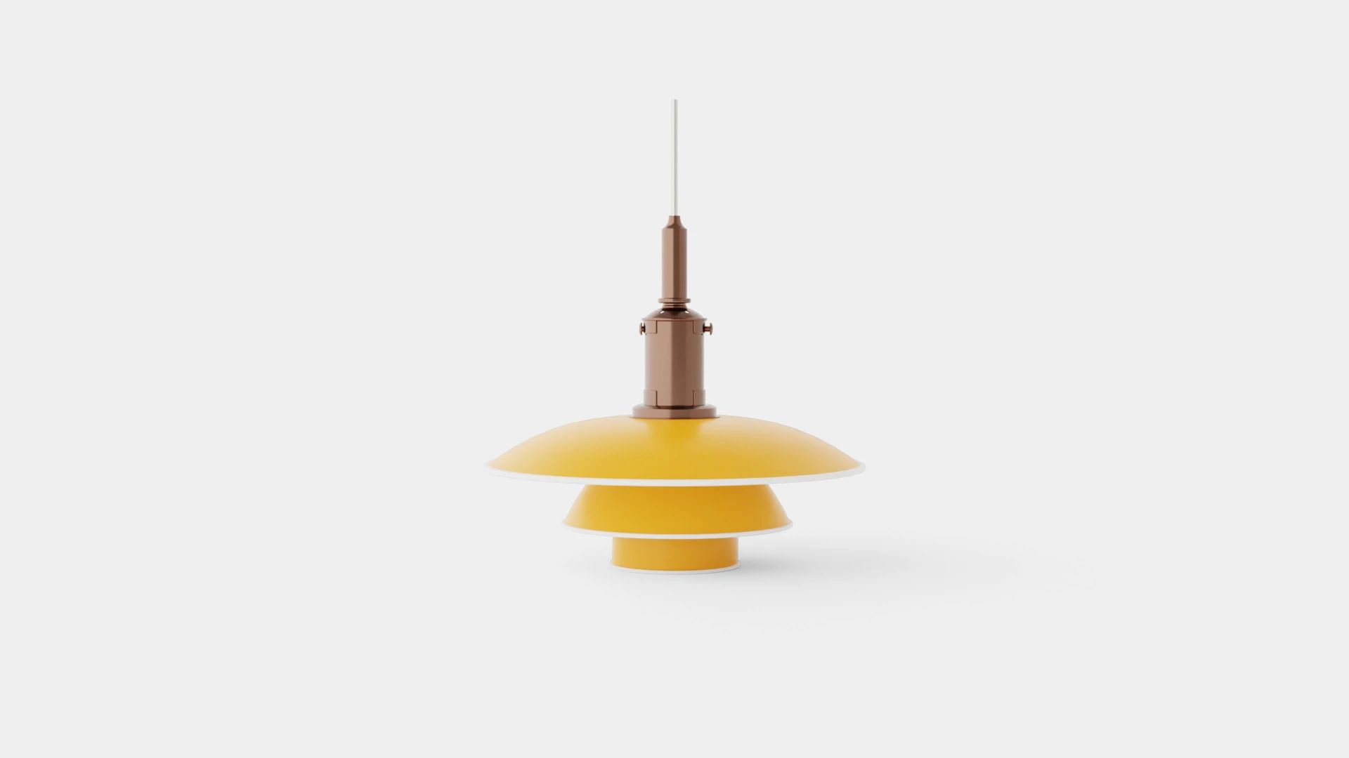 PH Color Pendant Lamp 3D Model .c4d .max .obj .3ds .fbx .stl .blend 