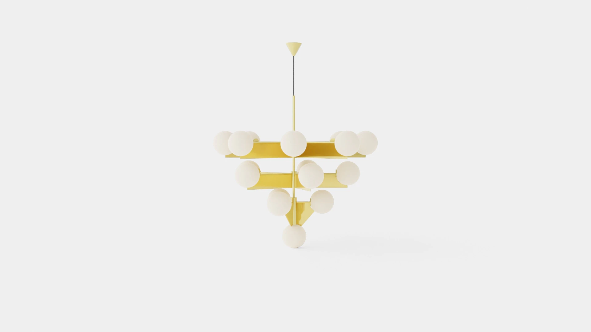 Plane Chandelier Lamp 3D Model .c4d .max .obj .3ds .fbx .stl .blend