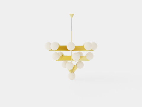 Plane Chandelier Lamp 3Dモデル