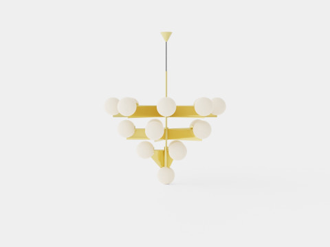Plane Chandelier Lamp 3Dモデル