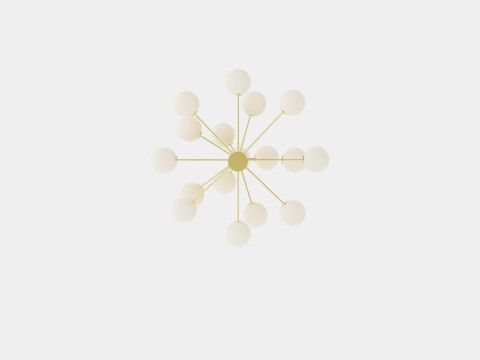 Plane Chandelier Lamp 3Dモデル