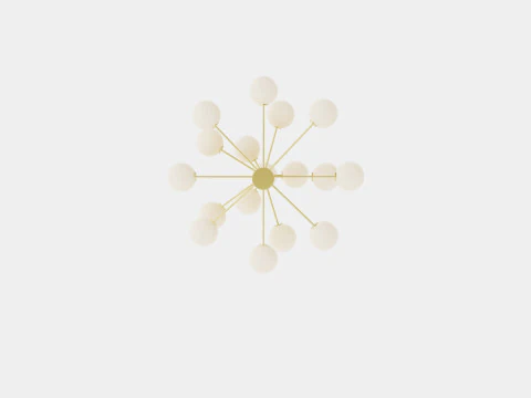 Plane Chandelier Lamp 3D Model