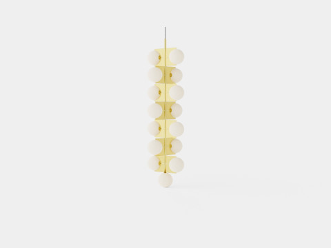 Plane Drop Chandelier Lamp 3D 모델