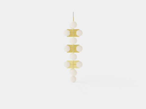Plane Drop Chandelier Lamp 3D 모델