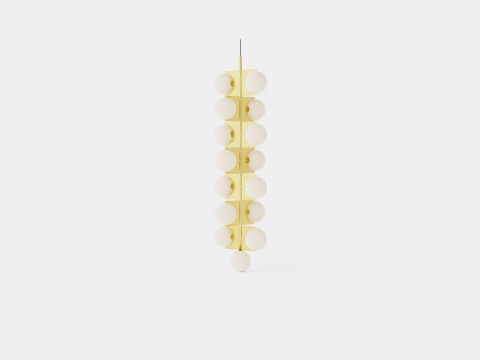 Plane Drop Chandelier Lamp 3D 모델