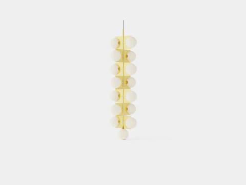 Plane Drop Chandelier Lamp 3D Model
