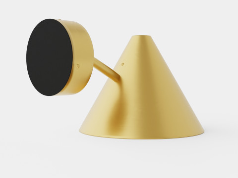 Reflector Raw Copper Lamp 3D Model