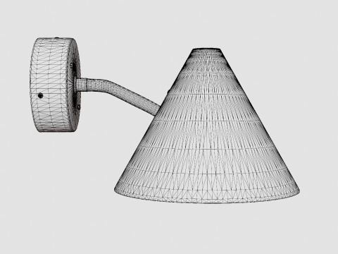Reflector Raw Copper Lamp 3D Model