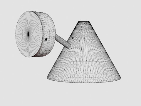 Reflector Raw Copper Lamp 3D Model