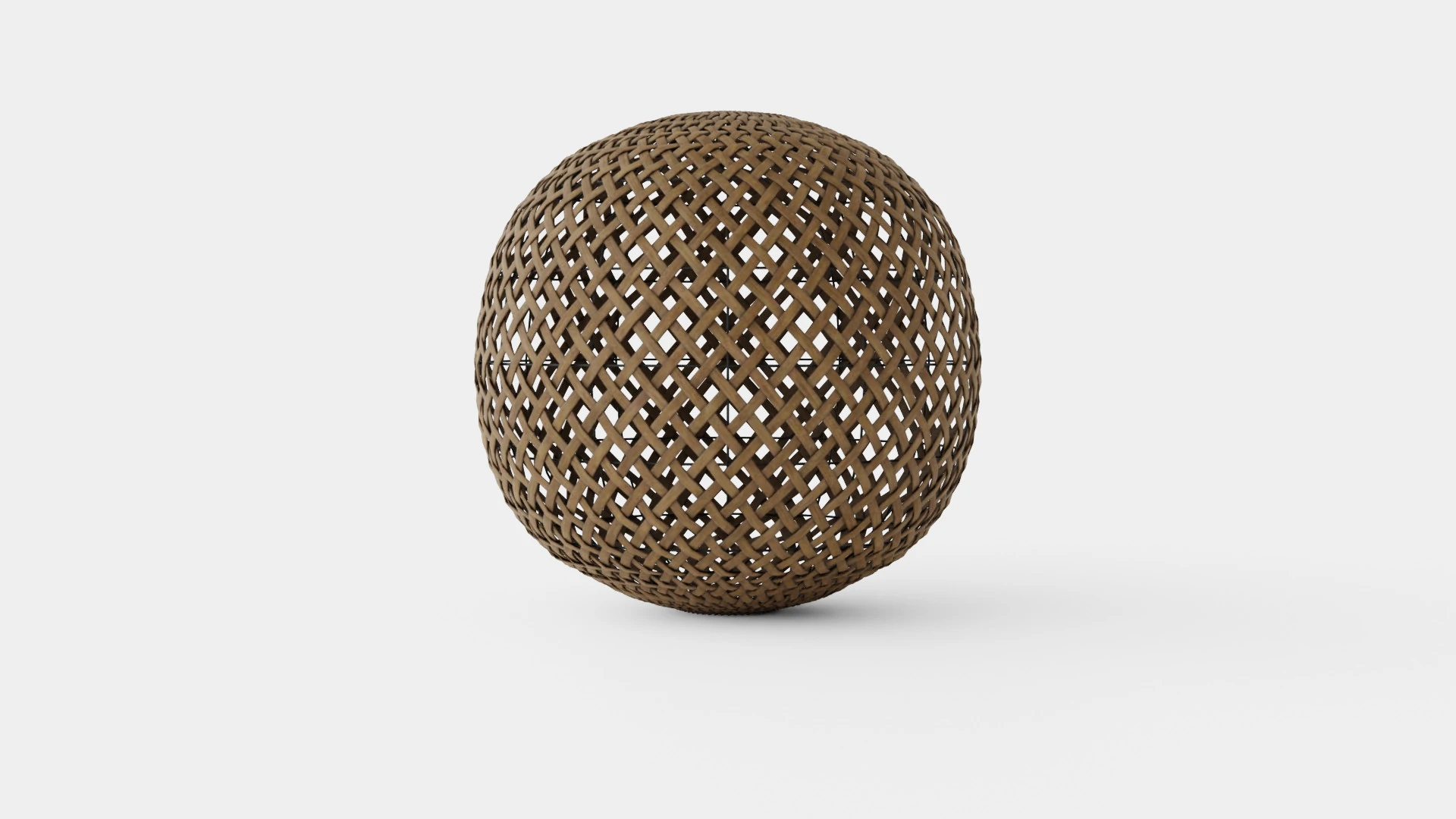 Round Bamboo Lamp 3D Model .c4d .max .obj .3ds .fbx .stl .blend 