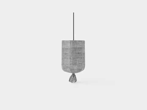Round Outdoor Lamp 3D Model