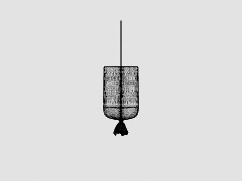 Round Outdoor Lamp 3D Model