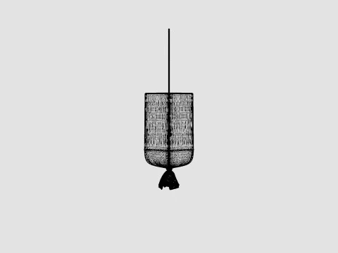 Round Outdoor Lamp 3D Model