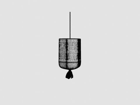 Round Outdoor Lamp 3D Model