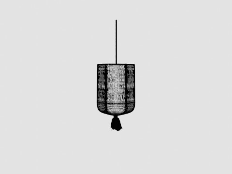 Round Outdoor Lamp 3D Model