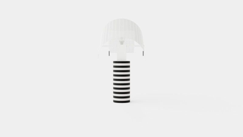 Shogun Table Lamp 3D Model .c4d .max .obj .3ds .fbx .stl .blend