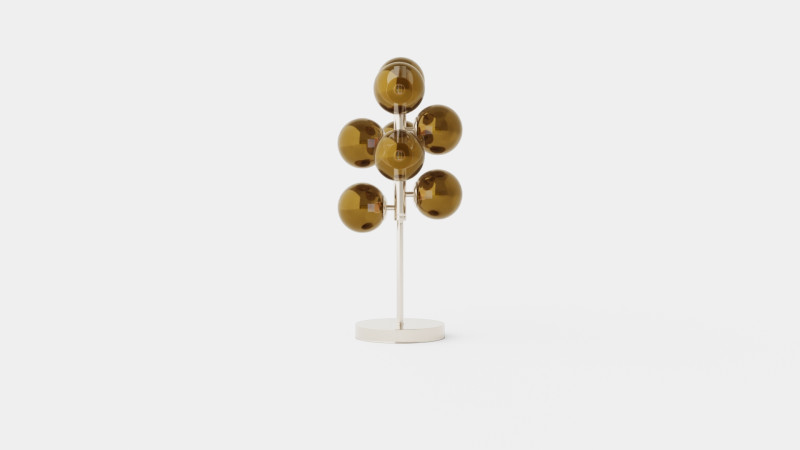 Splendor Chrome Lamp Modello 3D .c4d .max .obj .3ds .fbx .stl .blend